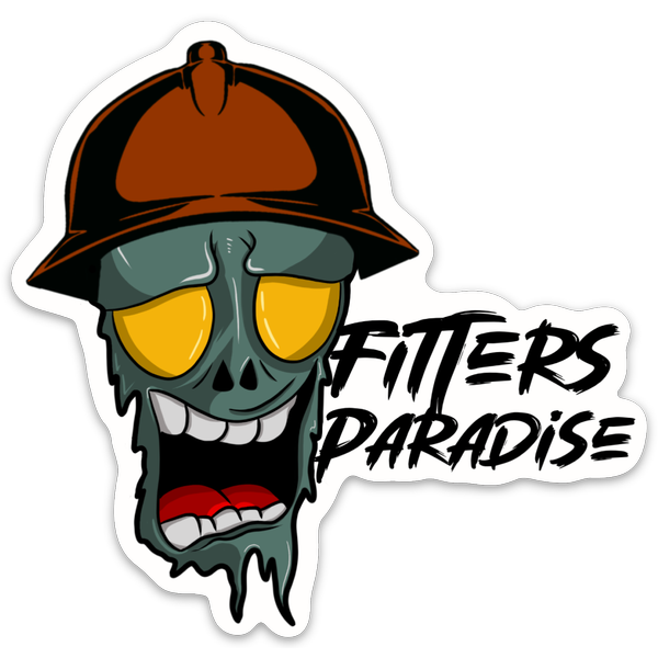 Fitters Paradise zombie sticker