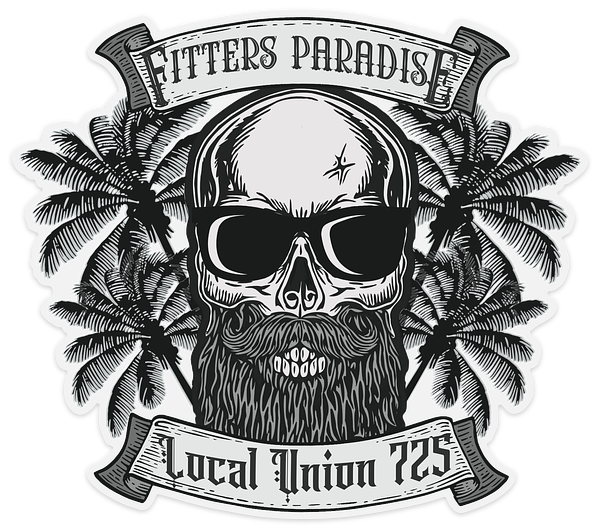Fitters Paradise clear sticker