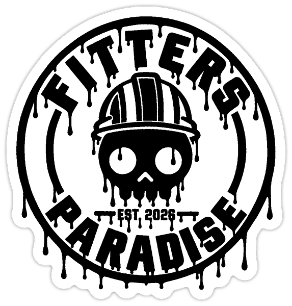 Fitters Paradise dripping logo sticker