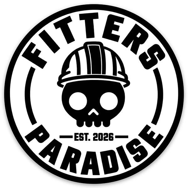 Fitters Paradise logo sticker three