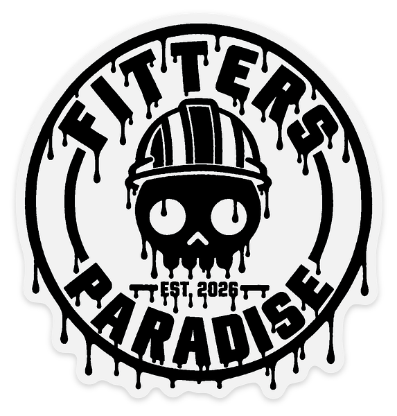 Fitters Paradise clear logo sticker