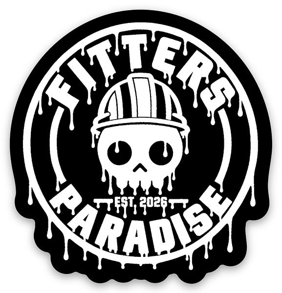 Fitters Paradise dripping logo sticker